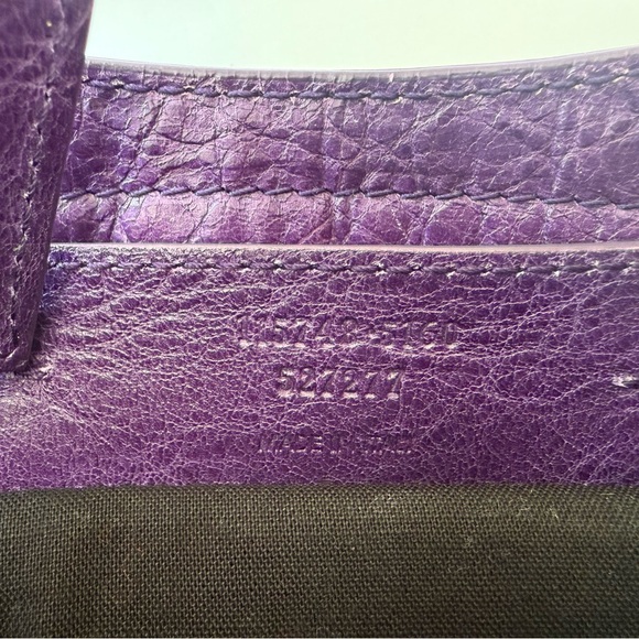 ‼️SOLD‼️ BALENCIAGA S/S 2012 RH Dark Violet Purple City Bag - Picture 4 of 15